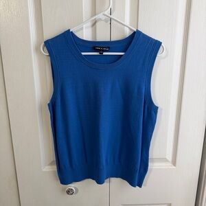Cable & Gauge blue knit sweater vest size XL
